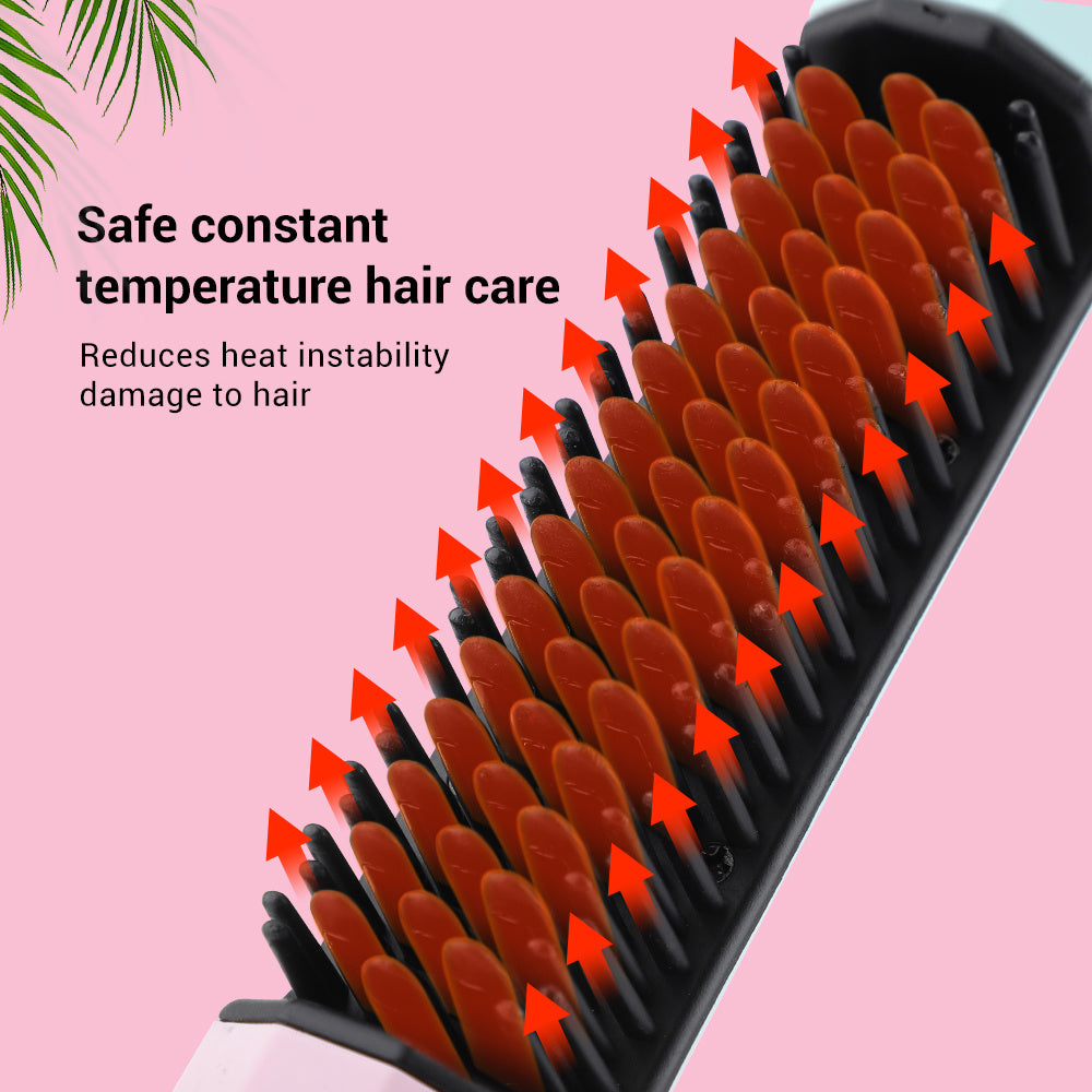 2-in-1 Wireless Hair Straightener & Curler – USB Rechargeable