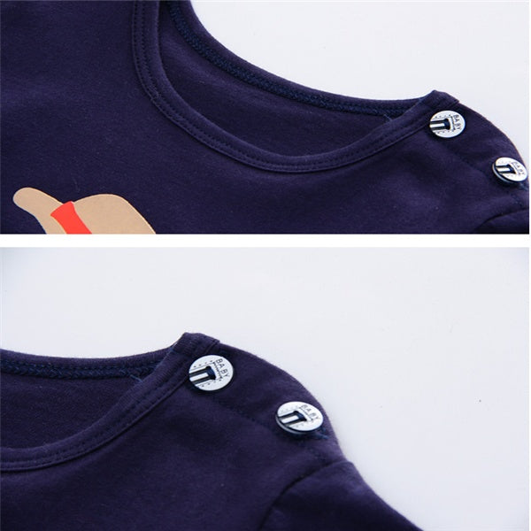 Cartoon T-Shirt & Casual Clothing Set for Baby Boys and Girls