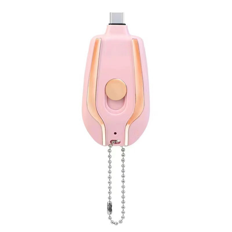 Mini Power Bank Keychain Charger – Fast Charging Backup Battery Pack - Markety Way