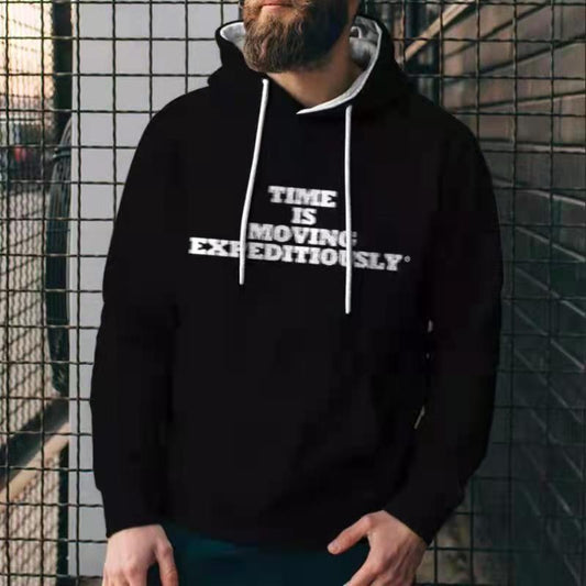 Fashion Solid Color Men's Casual Hoodie Sweatshirt
