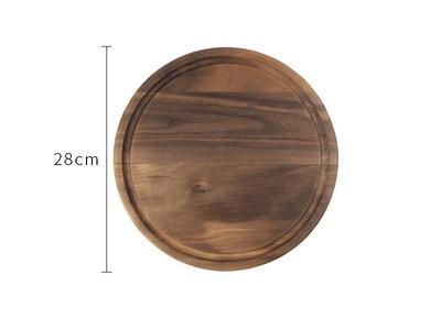 Black Walnut Wood Cutting Board — Creative Whole Tray Fruit & Kitchen Chopping Block