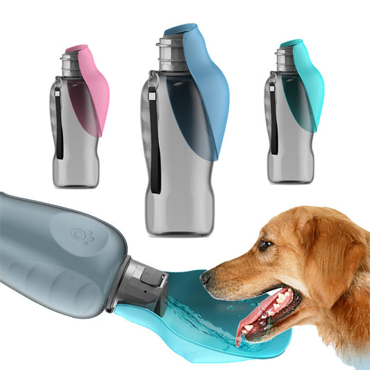 800ml Portable Dog Water Bottle with Foldable Bowl - Markety Way